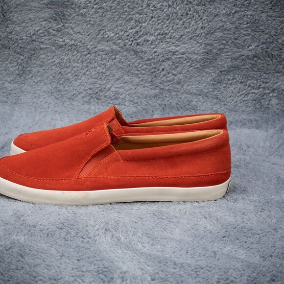 Polo Ralph Lauren Elbert Slip On Shoes Mens 12D Orange Suede Sneakers w/box main image 7